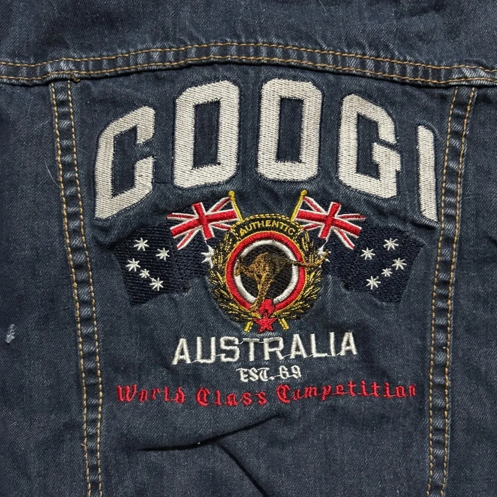 y2k 2000s COOGI Australia World Championship Denim Jacket Youth 10